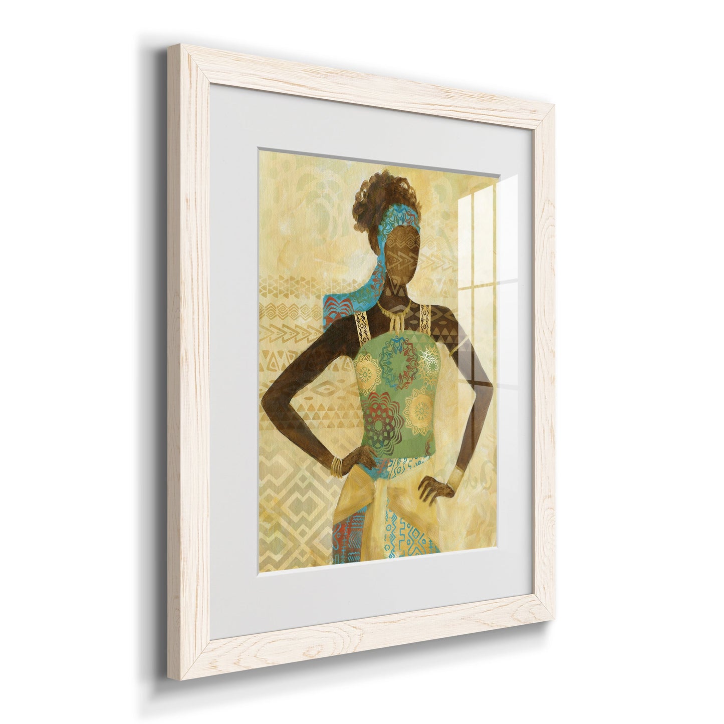 Tribal Vision I - Premium Framed Print - Distressed Barnwood Frame - Ready to Hang