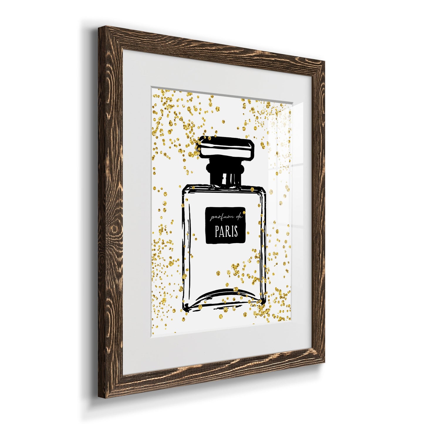 Glitter Perfume I - Premium Framed Print - Distressed Barnwood Frame - Ready to Hang