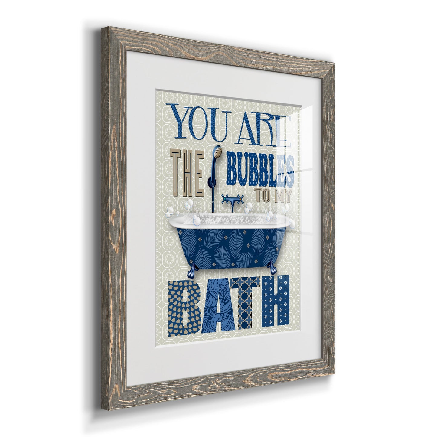 Bubble Bath - Premium Framed Print - Distressed Barnwood Frame - Ready to Hang