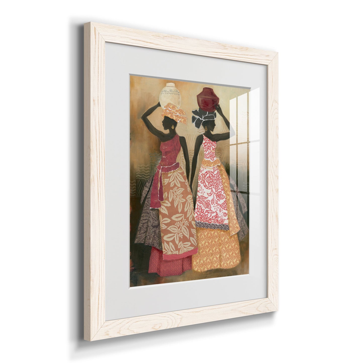 Village Women II - Premium Framed Print - Distressed Barnwood Frame - Ready to Hang