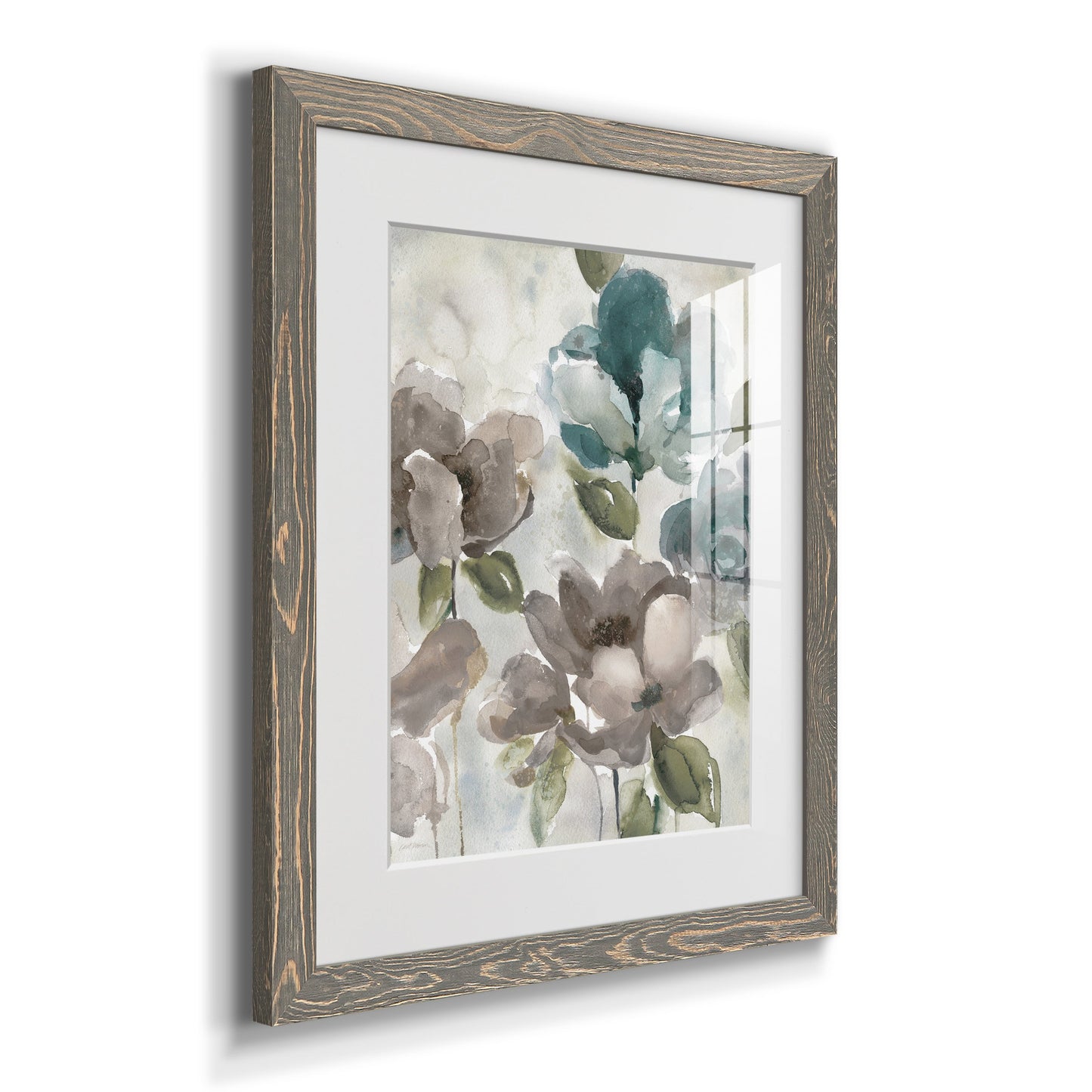 Topaz Garden II - Barnwood Framed Art Print