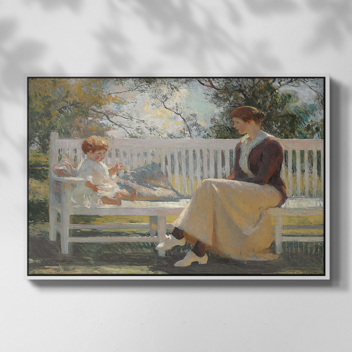 Eleanor and Benny, 1916 - Floater Framed Canvas Print