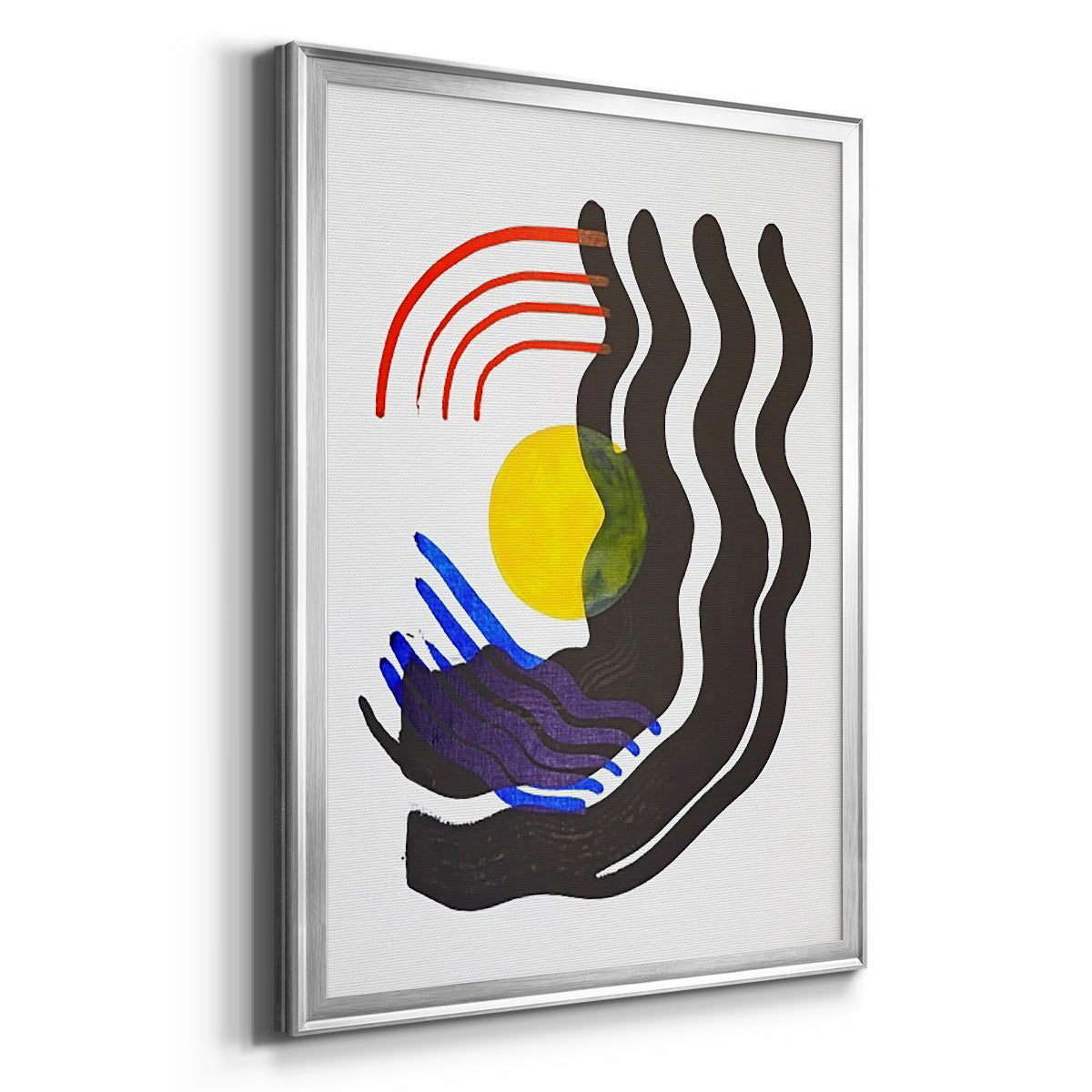 Shifting III - Modern Framed Canvas Print
