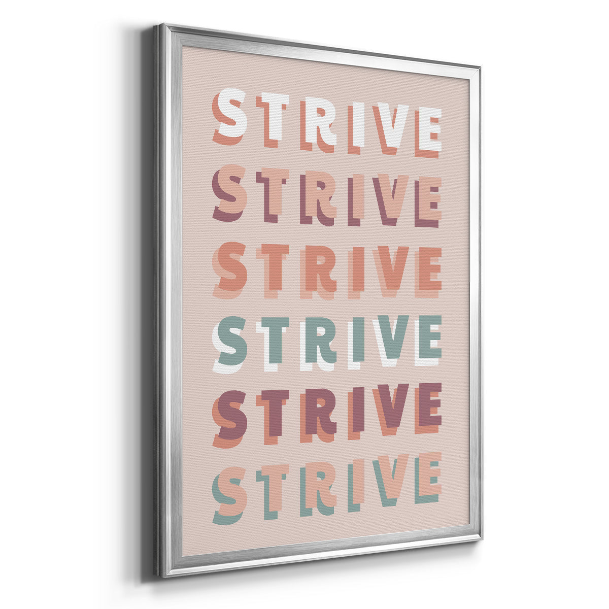 Strive - Modern Framed Canvas Print