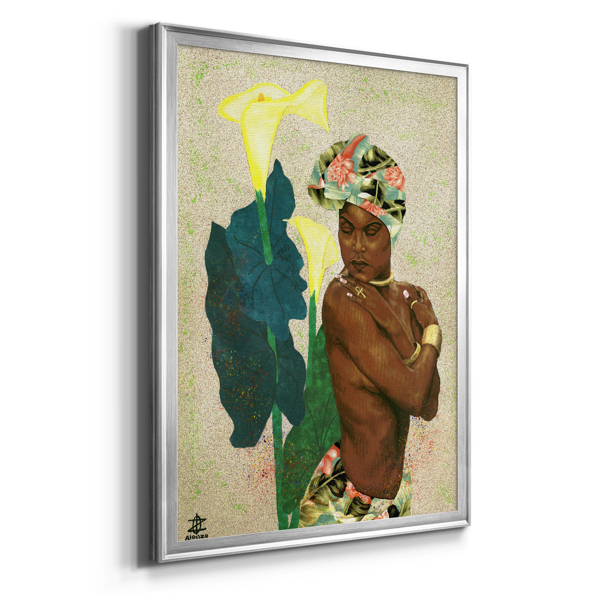 Woman Strong II - Modern Framed Canvas Print