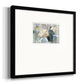 Vessels and Blooms Blues Premium Framed Print Double Matboard