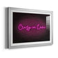 Neon Love II Premium Framed Print - Ready to Hang