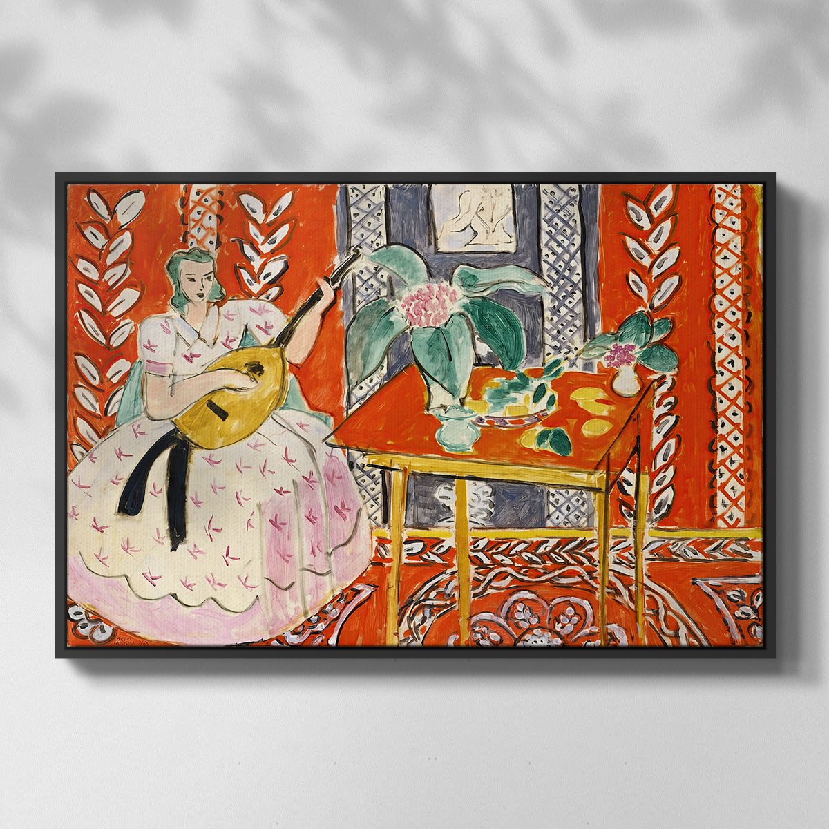 The Lute (Le luth), 1943 - Floater Framed Canvas Print