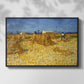 Wheat Field with Sheaves (Harvest in Provence), 1888 - Floater Framed Canvas Print