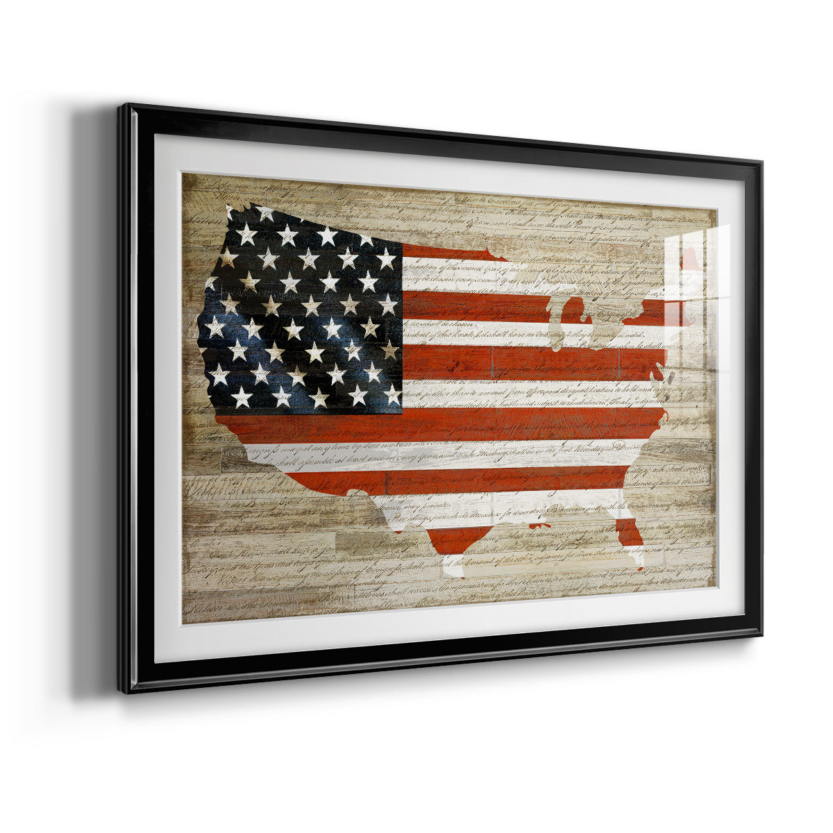 American Flag Premium Framed Print - Ready to Hang