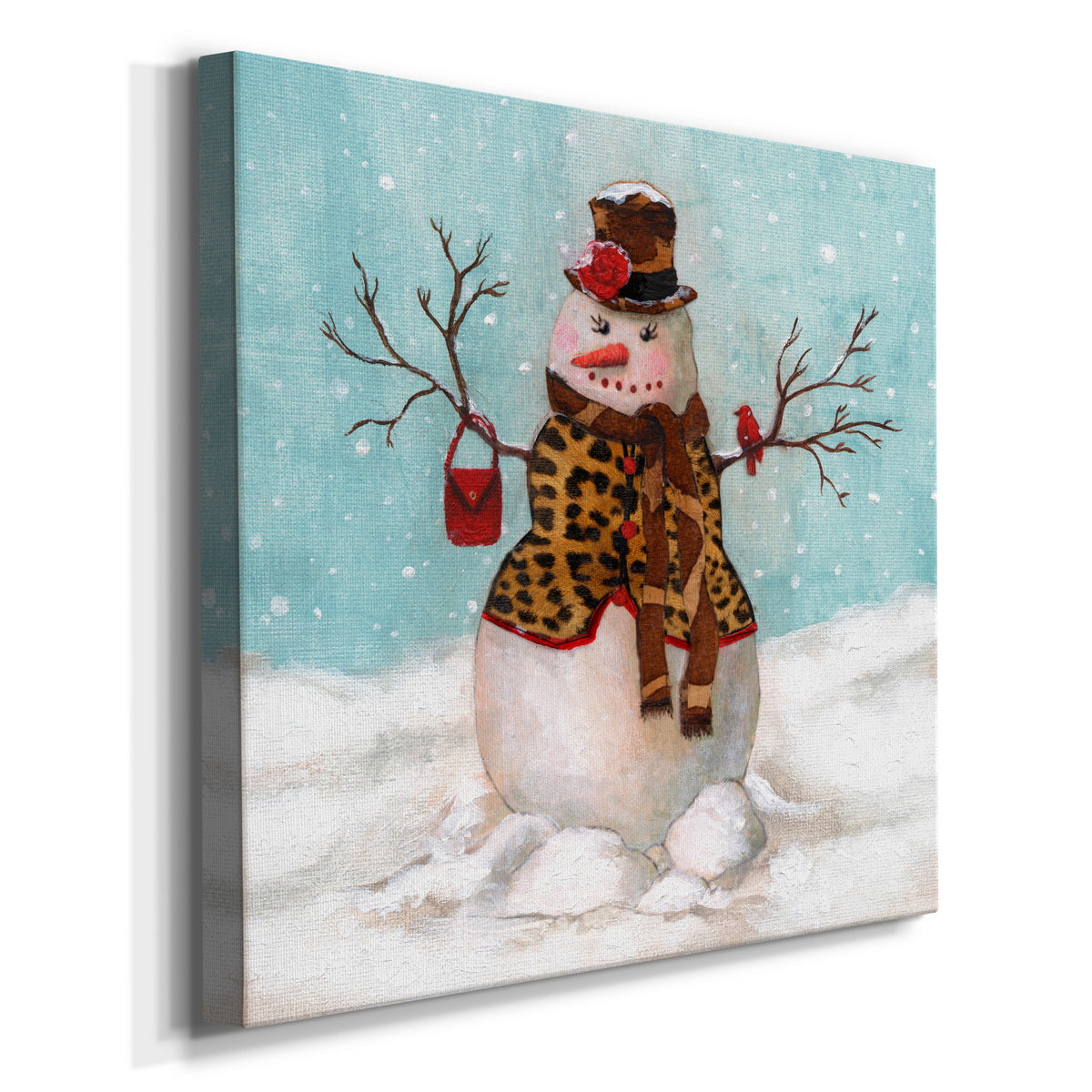 Snowwoman-Premium Gallery Wrapped Canvas - Ready to Hang