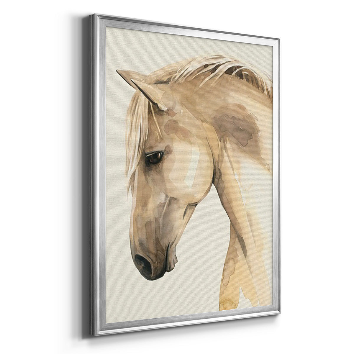 Golden Palomino II - Modern Framed Canvas Print