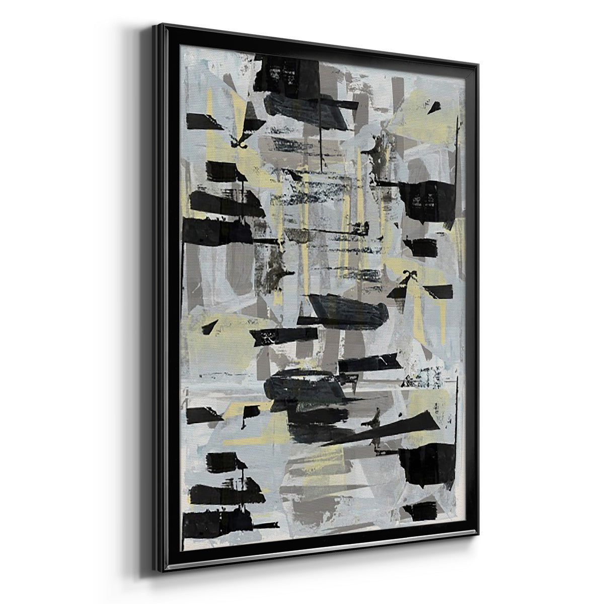 Tiles & Texture Abstract Angles III - Modern Framed Canvas Print