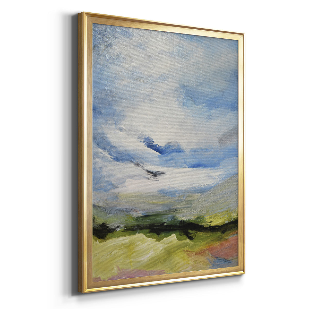 Around The Clouds IV - Modern Framed Canvas Print