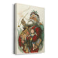 Merry Santa Premium Gallery Wrapped Canvas - Ready to Hang