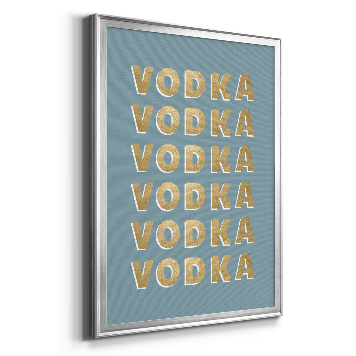 Vodka - Modern Framed Canvas Print