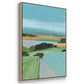 Bright Colored Countryside I - Framed Premium Gallery Wrapped Canvas L Frame 3 Piece Set - Ready to Hang