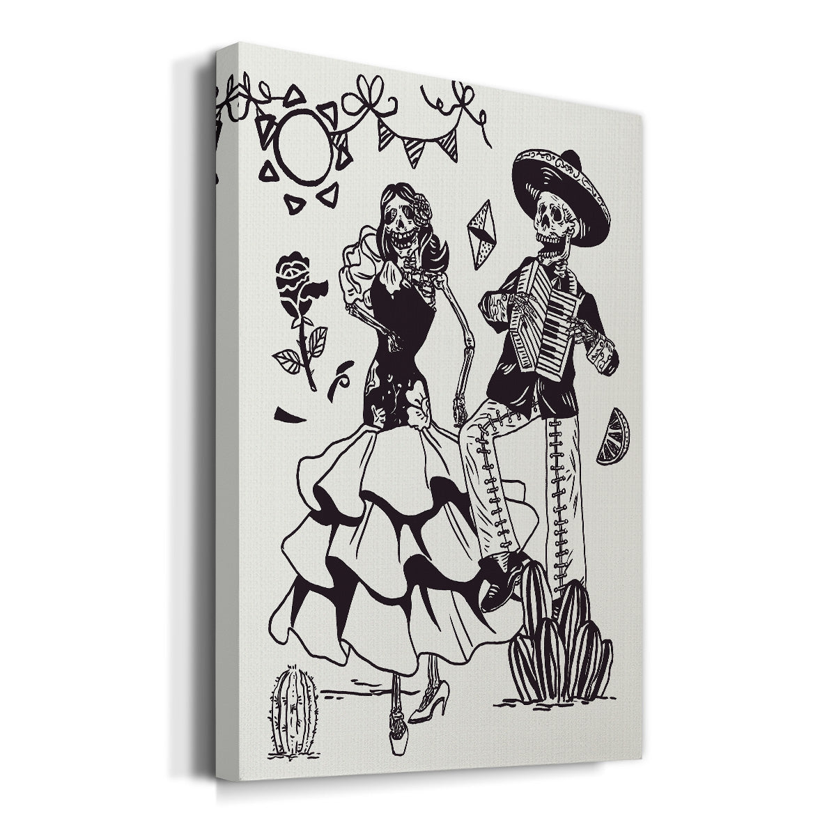Day of the Dead Parade III - Canvas Art Print