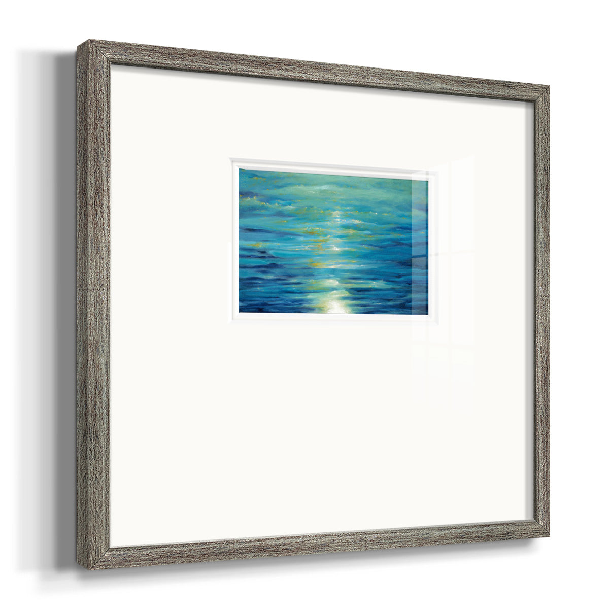 Deep Blue- Premium Framed Print Double Matboard