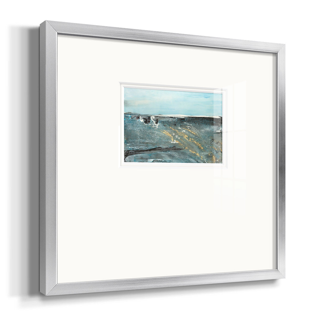 Flow of Love in Ocean II Premium Framed Print Double Matboard