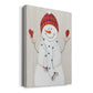 Festive Snowman III Premium Gallery Wrapped Canvas - Ready to Hang