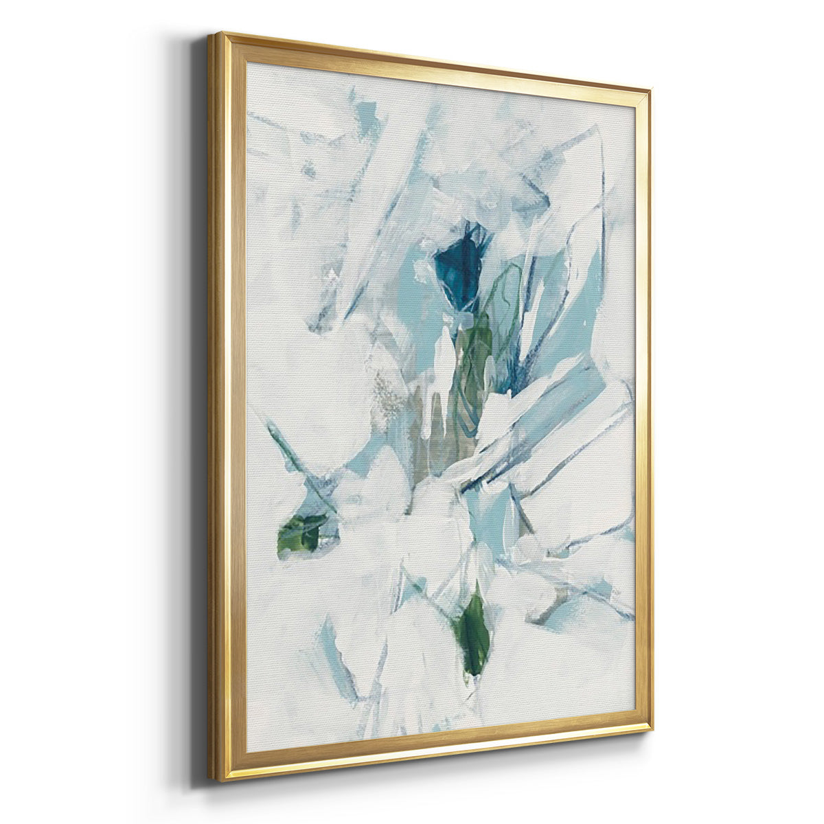 Ice Cavern IV - Modern Framed Canvas Print