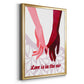 Groovy Love II - Modern Framed Canvas Print