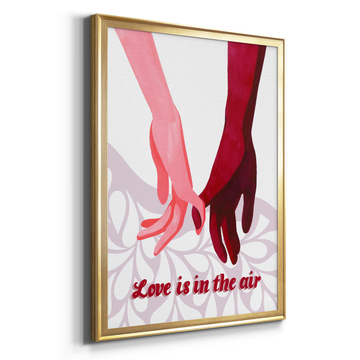 Groovy Love II - Modern Framed Canvas Print