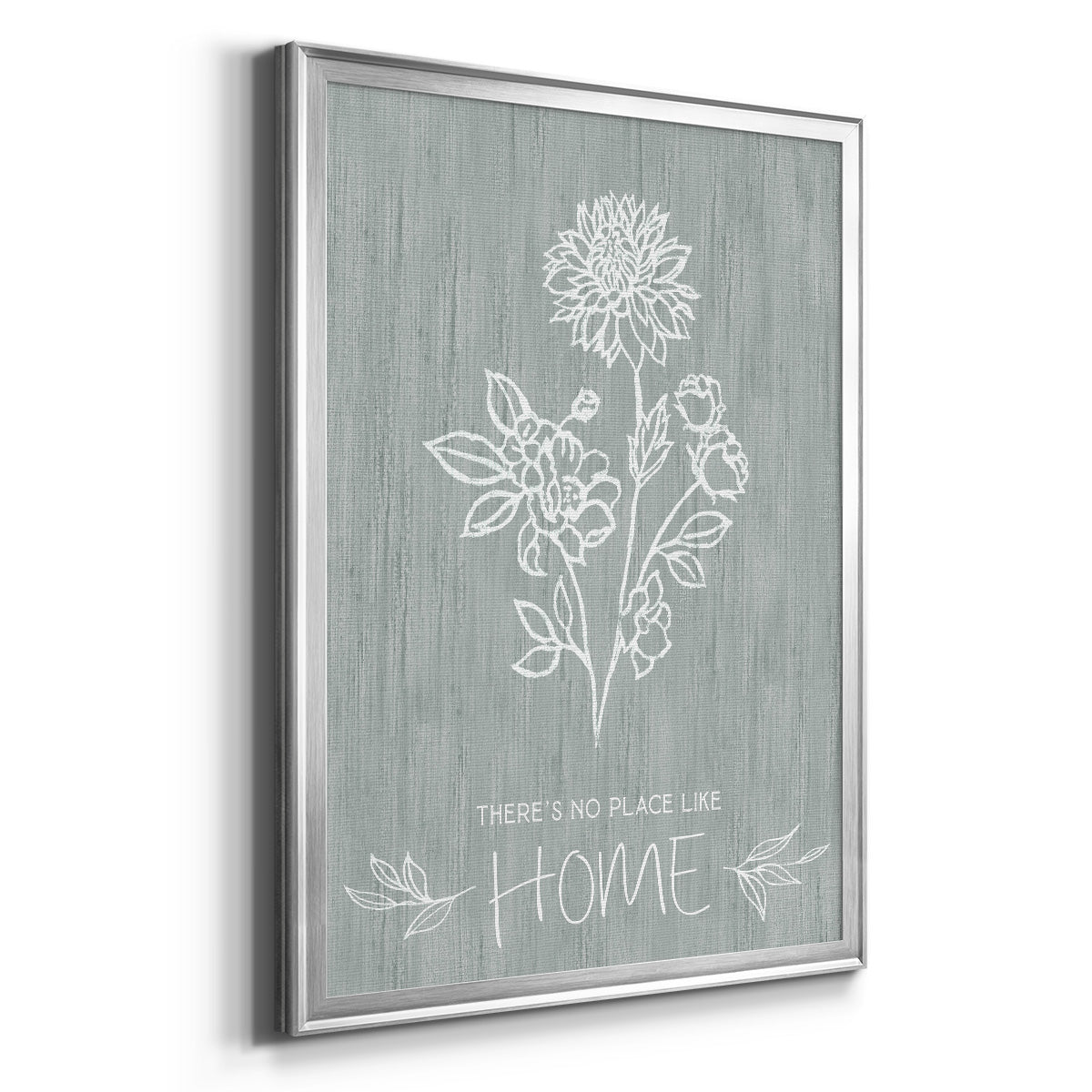 No Place Like Home Sketch - Modern Framed Canvas Print