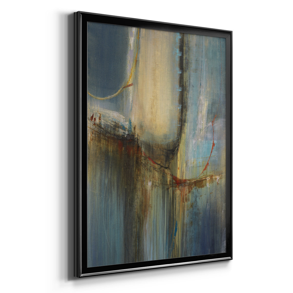 Moon Shadows - Modern Framed Canvas Print