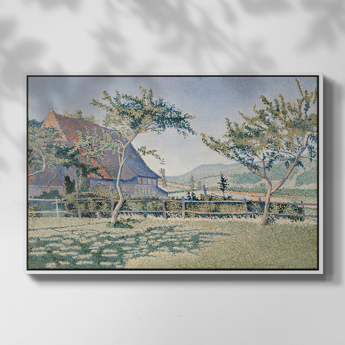 Comblat-le-Château, the Meadow, Opus 161, 1887 - Floater Framed Canvas Print
