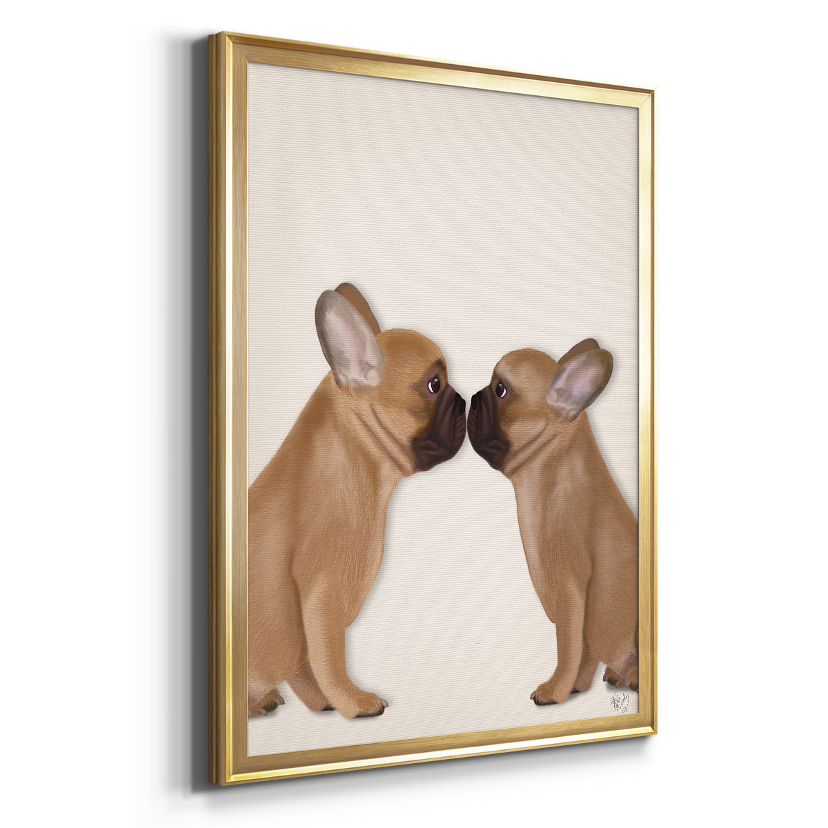 French Kiss Close Up I - Modern Framed Canvas Print