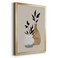 Simple Bud Vases I - Modern Framed Canvas Print