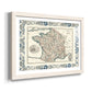 Bordered Map of France-Premium Framed Print - Ready to Hang