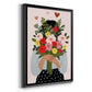 Darling Valentine Collection B - Modern Framed Canvas Print