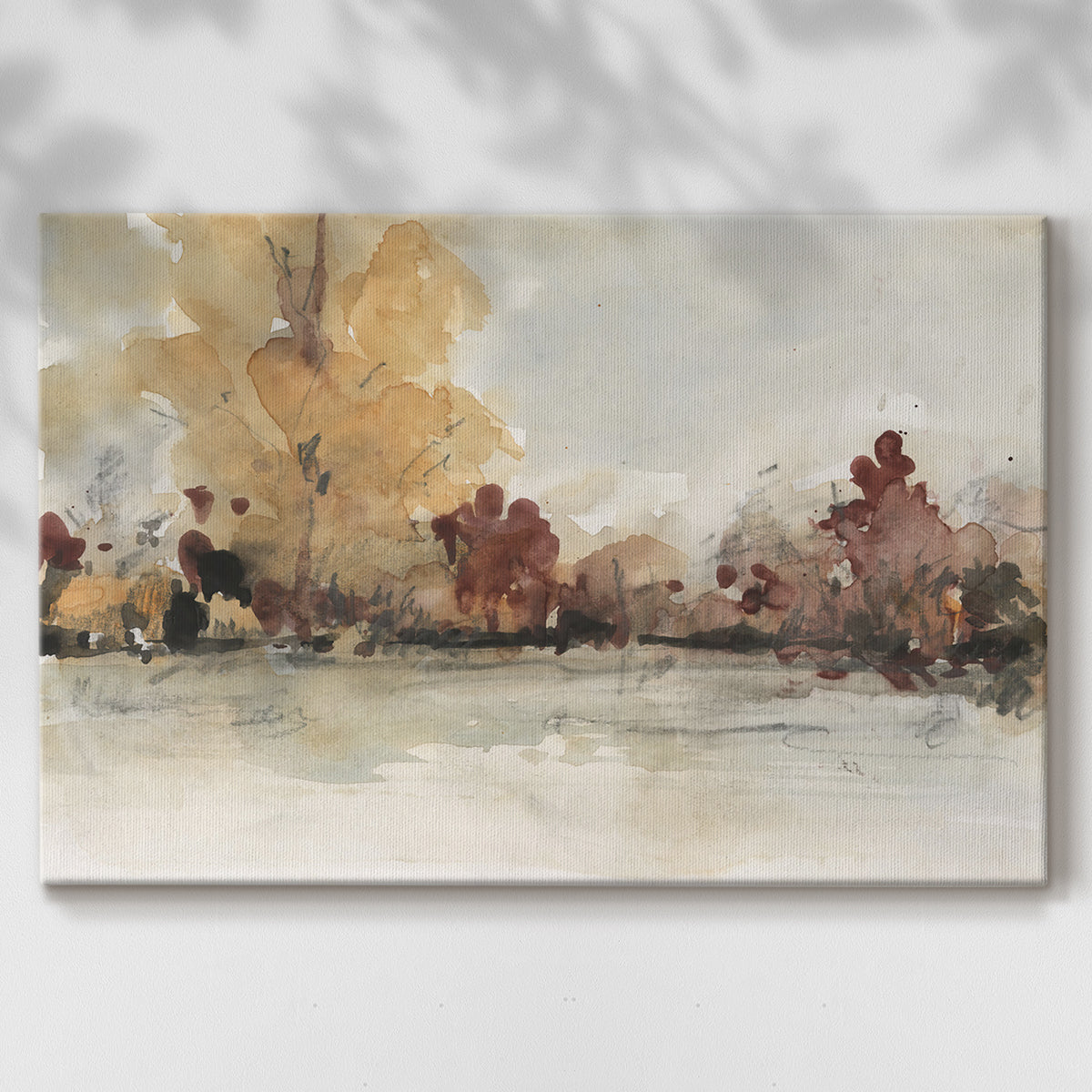 watercolor,landscape,autumn,trees,lake,serene,overcast,foliage,nature,artistry,peaceful,outdoors,colors,calm,brush strokes,scenery,canvas,environment,tranquility,sky,reflection,beauty,landscape painting,nature painting,soft palette,golden leaves,red hues,atmospheric,impressionistic,light,tranquil space,nature view,natural landscape,colorful landscape