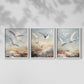 Sea and Shore Series CII - Restickable Framed Art Set