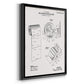 Toilet Paper Patent III - Modern Framed Canvas Print