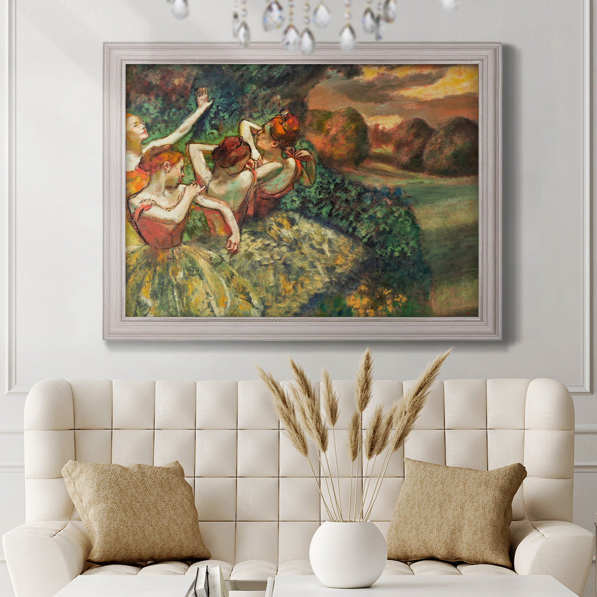 Four Dancers - Ornate Framed Canvas Print