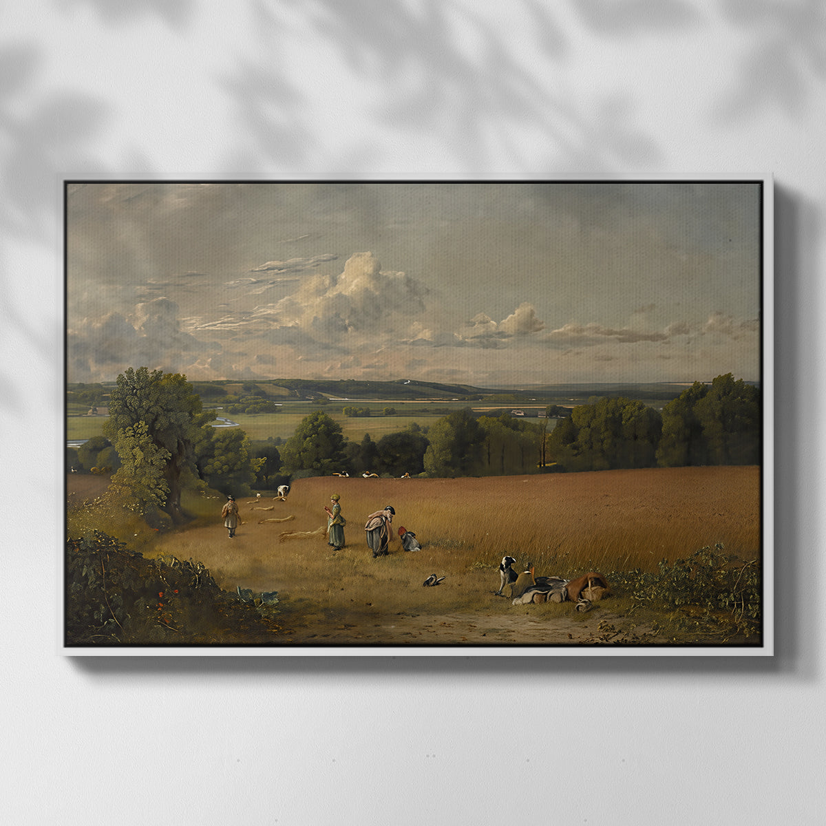 The Wheat Field, 1816 - Floater Framed Canvas Print