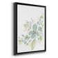 Seafoam Petals II - Modern Framed Canvas Print