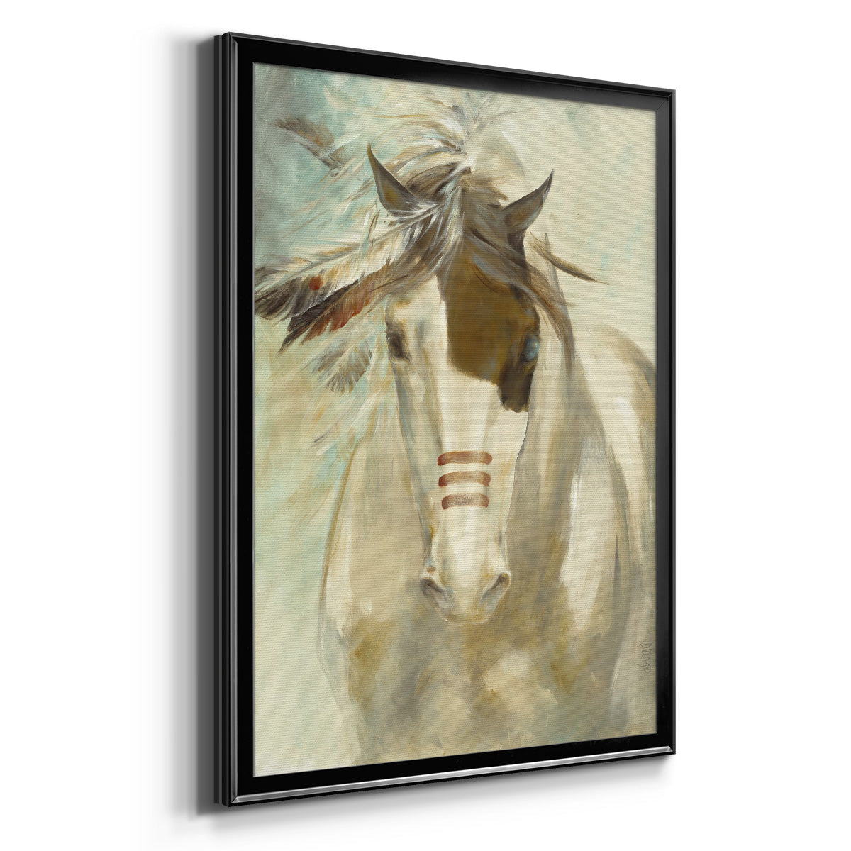 Warrior - Modern Framed Canvas Print