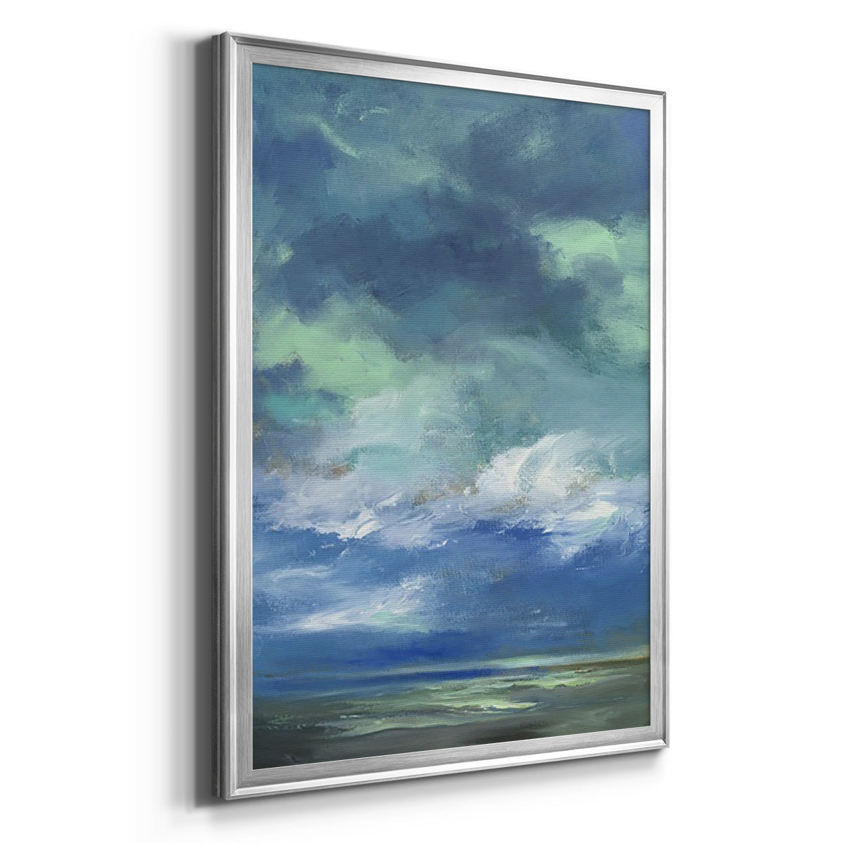 Island Morning - Modern Framed Canvas Print