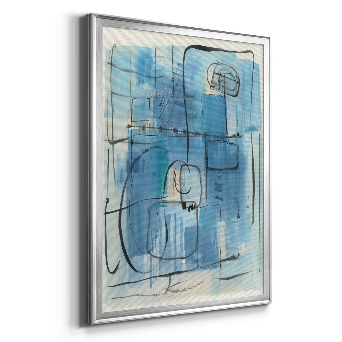 Amalfi Holiday - Modern Framed Canvas Print