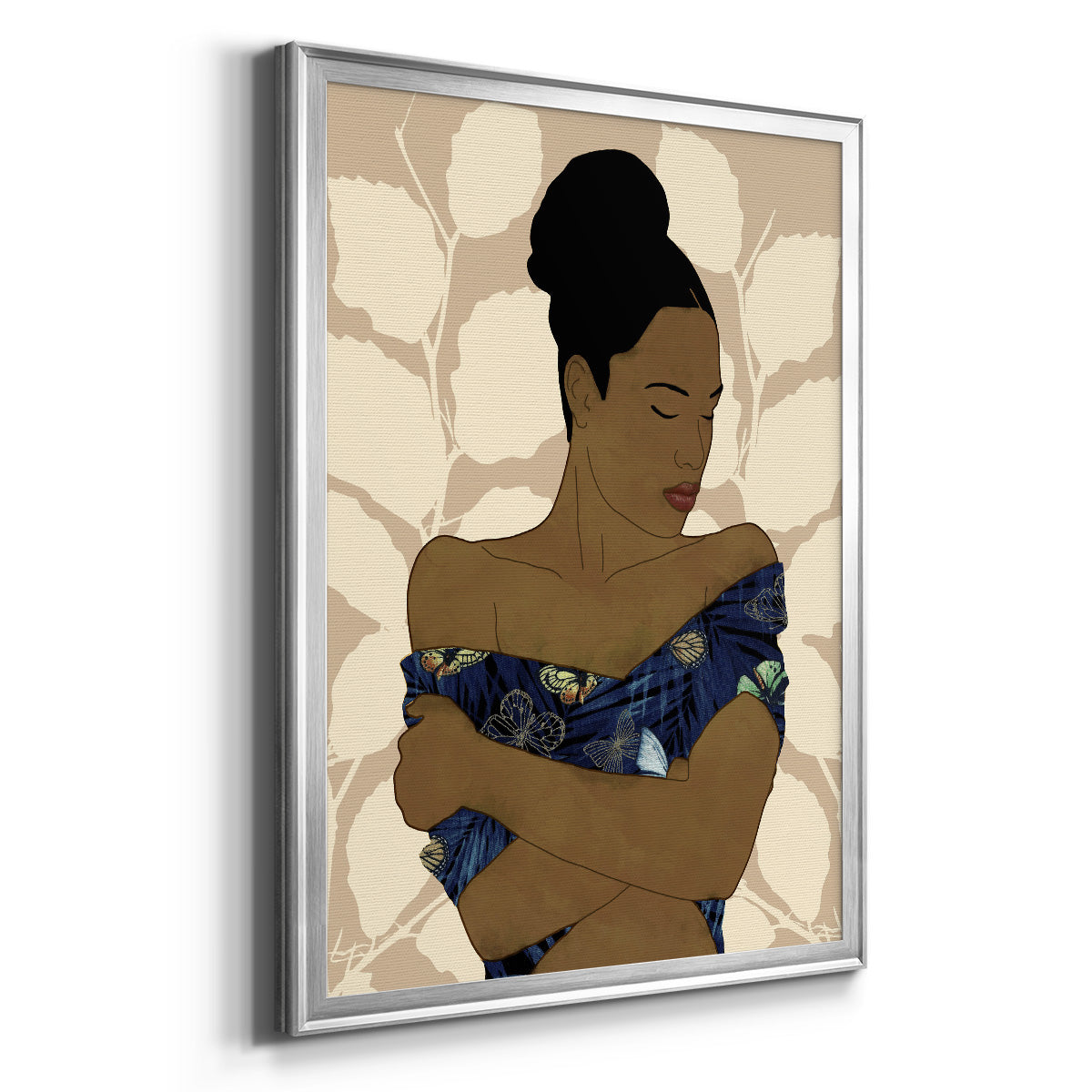 Ethnic Beauty II - Modern Framed Canvas Print