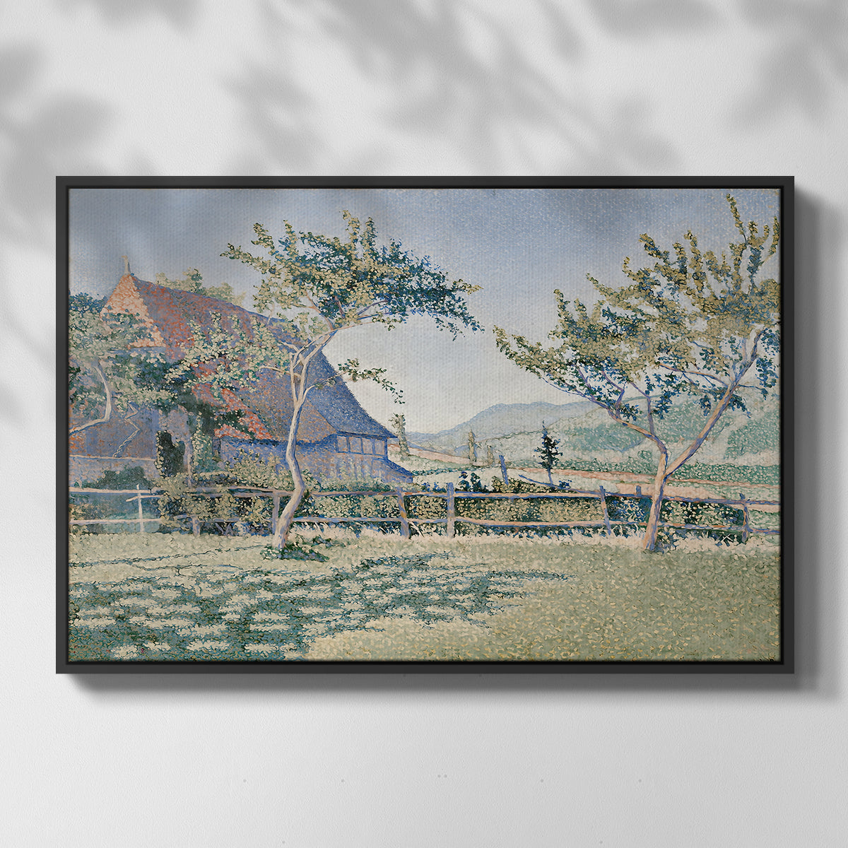Comblat-le-Château, the Meadow, Opus 161, 1887 - Floater Framed Canvas Print