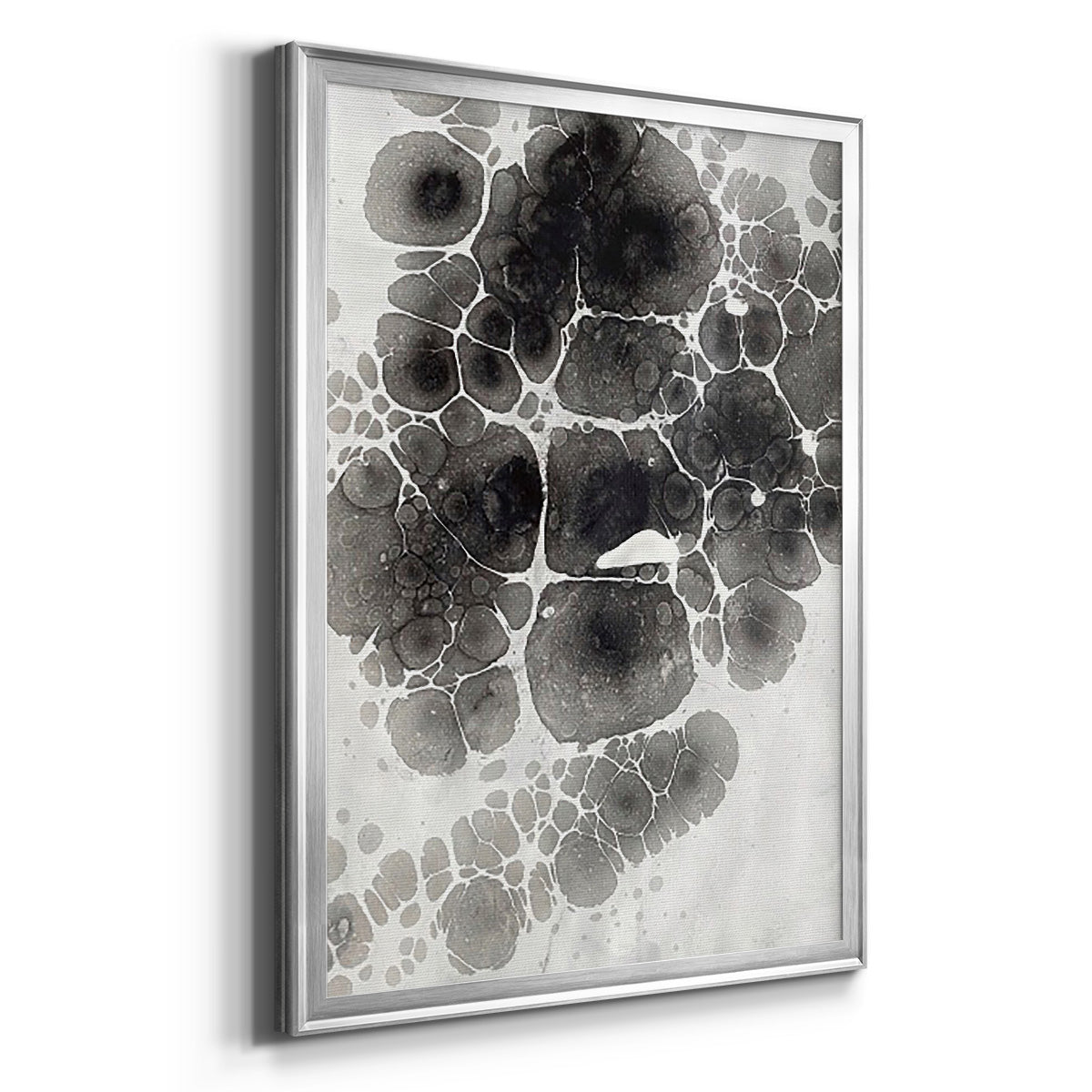 Marbling XII - Modern Framed Canvas Print