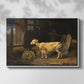 Sheep in a Stable, 1810 - Floater Framed Canvas Print