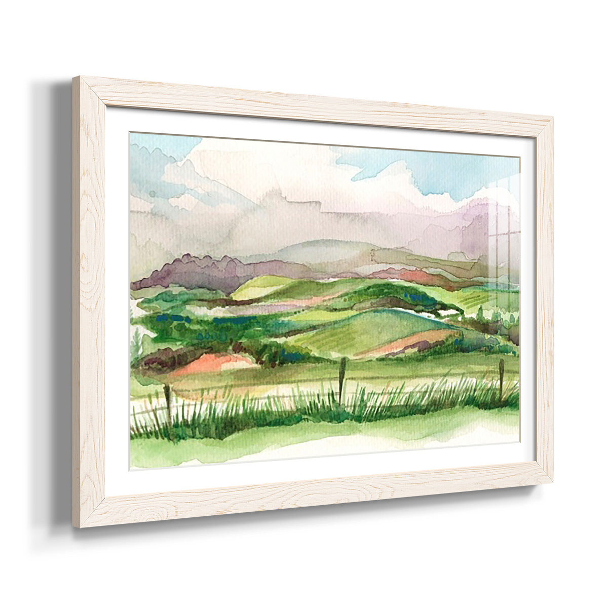 Bennachie Rain II - Barnwood Framed Art Print