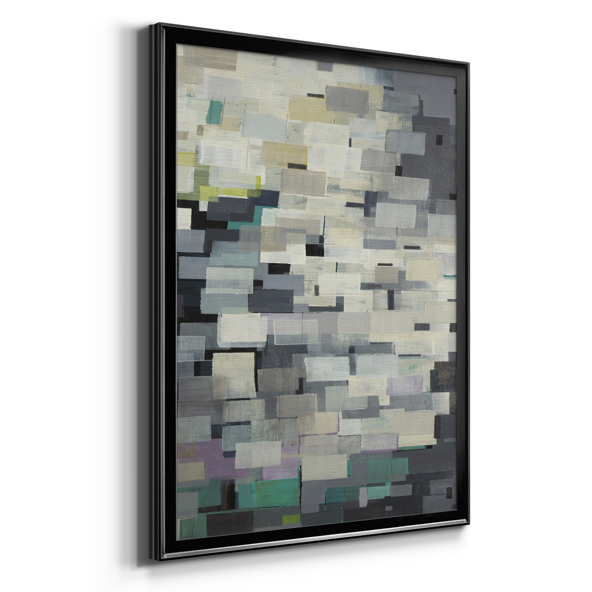 Puzzle Pieces V2 - Modern Framed Canvas Print